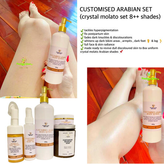 CUSTOMISED ARABIAN SET (8++ CRYSTAL MOLATO SHADES)